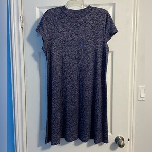 Jolie Women’s Navy Fit and Flare Mini Dress with Short Sleeves Size L